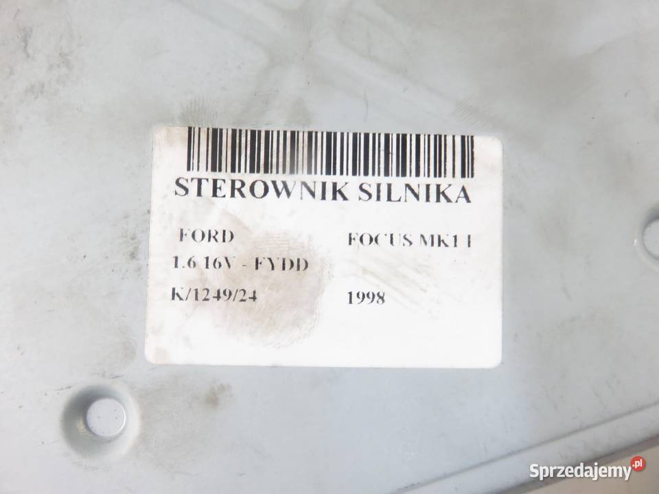 STEROWNIK FORD FOCUS MK1 I 16 16V 98AB12A650CDG osobowe