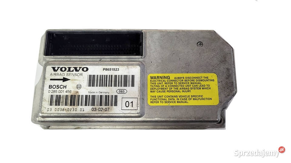 STEROWNIK MODUŁ KOMFORTU AIRBAG VOLVO 8651523 Układ elektryczny śląskie Ruda Śląska