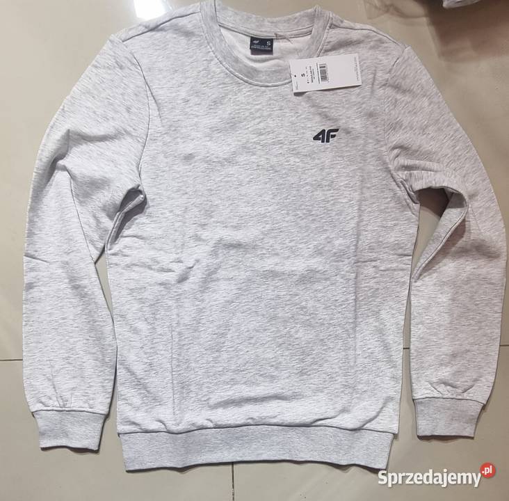 Bluza 4F dresowa szara małe logo rozmiar L
