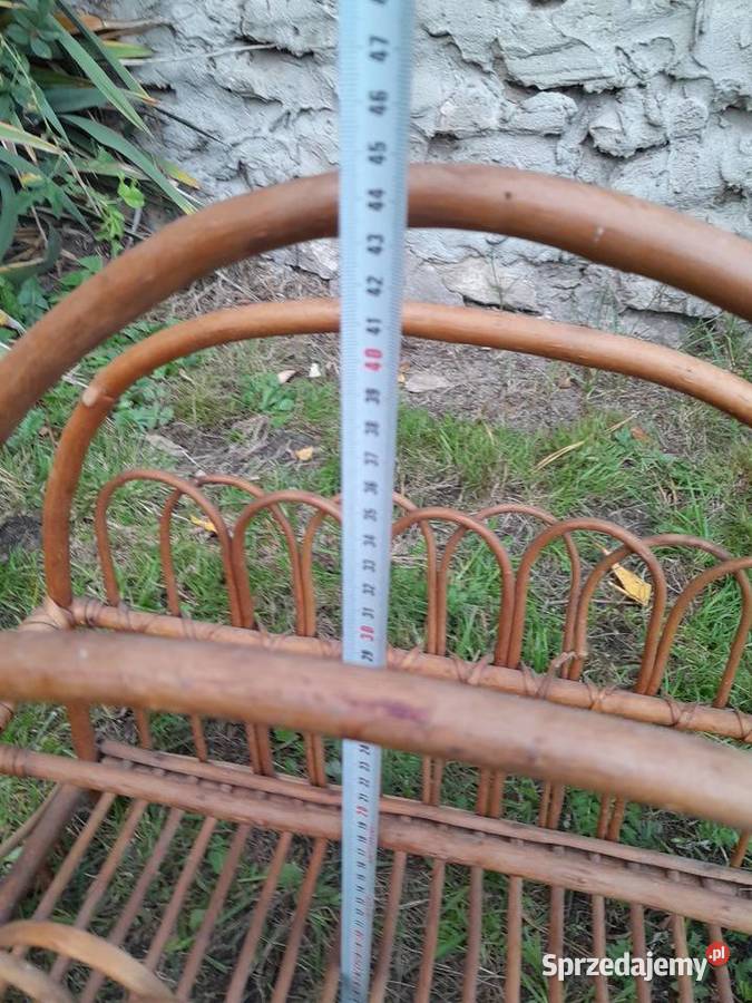 Gazetownik pleciony wiklina używany do Dąbrowa Górnicza sprzedam
