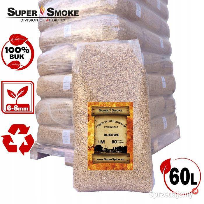 Zrębki Wędzarnicze Super Smoke BUK KL08 68mm Białystok