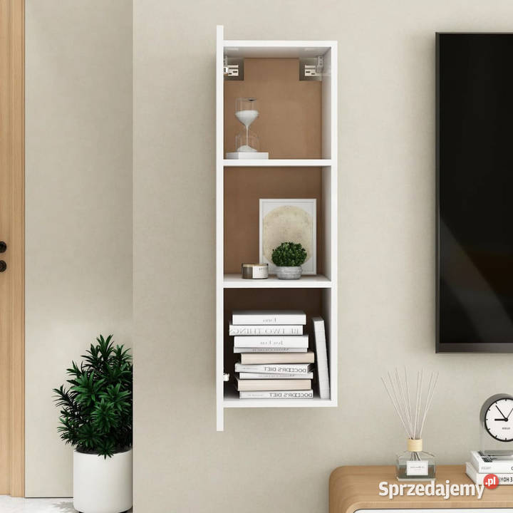 Szafka TV biała 305x30x90 materiał Warszawa