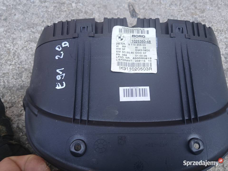 Licznik zegary 102535048 BMW 3 E90 E91