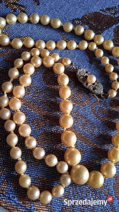 WIEKOWE DOJRZAŁE HERBACIANE PERŁY W NASZYJNIKU Piła