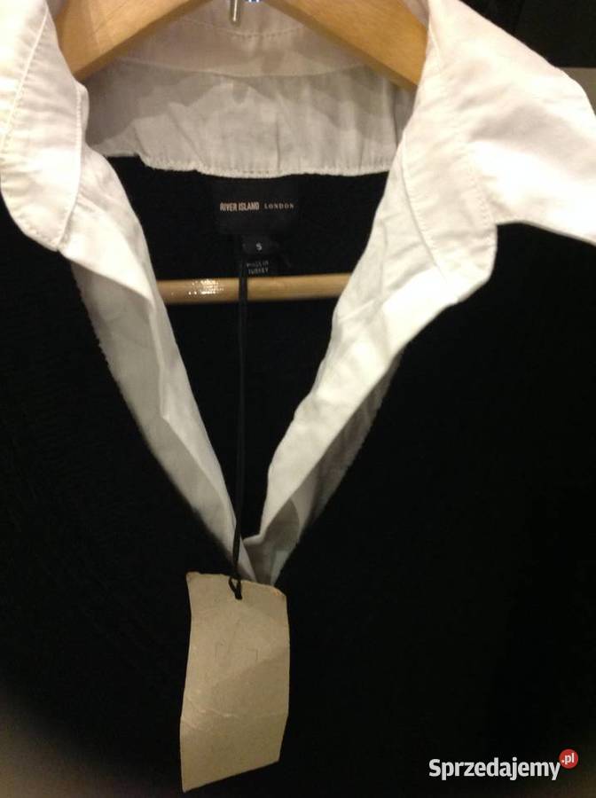 Długi Sweter Łączony Damski RIVER ISLAND S M