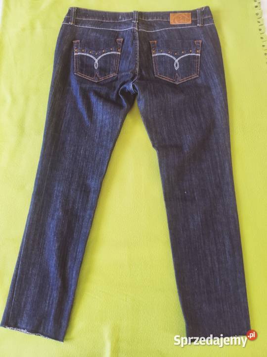 Spodnie Jeans granatowe niebieski Spodnie Myszków