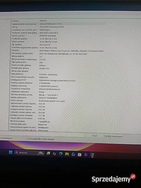 Kompletny Zestaw gamingowy Ryzen 5 RX 6600