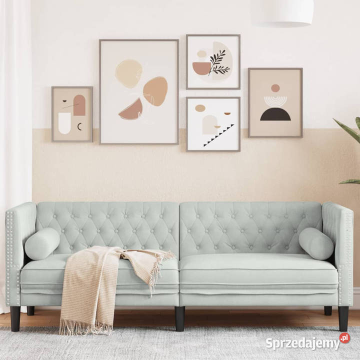 Sofa Chesterfield z wałkami trzyosobowa Warszawa