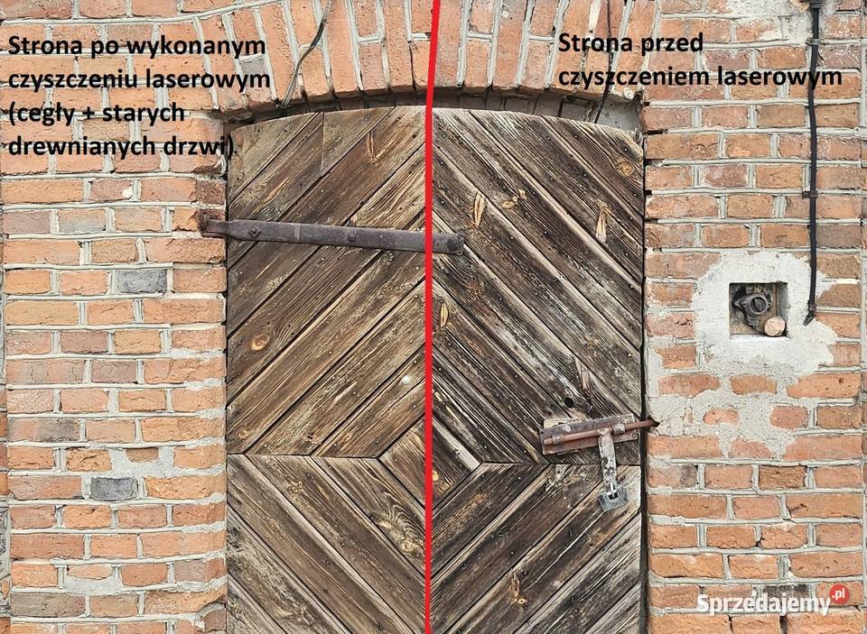 Laserowe bezinwazyjne czyszczenie drewna Łódź