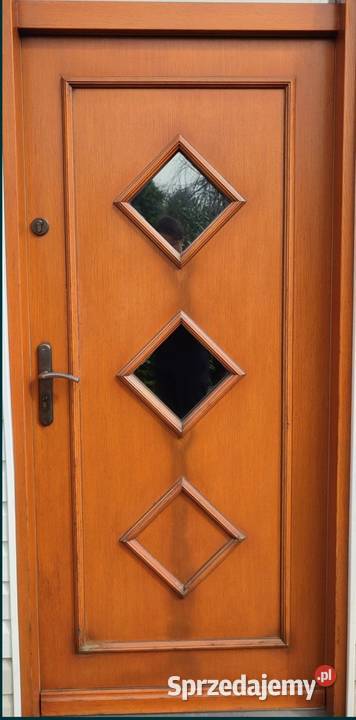 Drzwi zewnętrzne drewniane śląskie Częstochowa