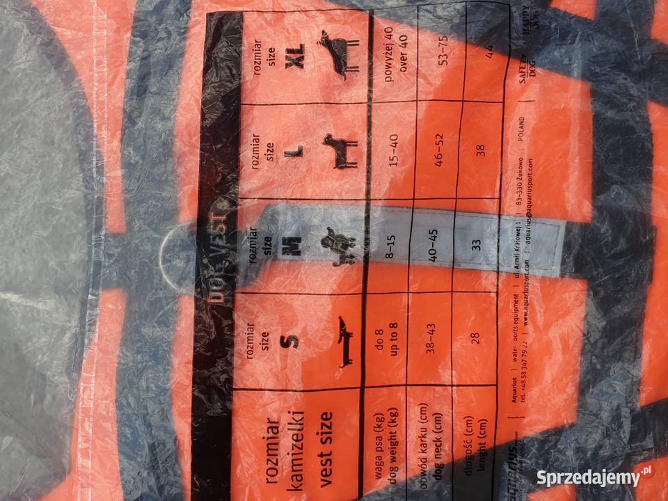 Kamizelka asekuracyjna psa zachodniopomorskie Czaplinek