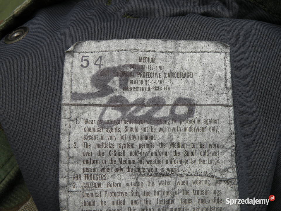 Spodnie chemical protective woodland medium dolnośląskie Wrocław