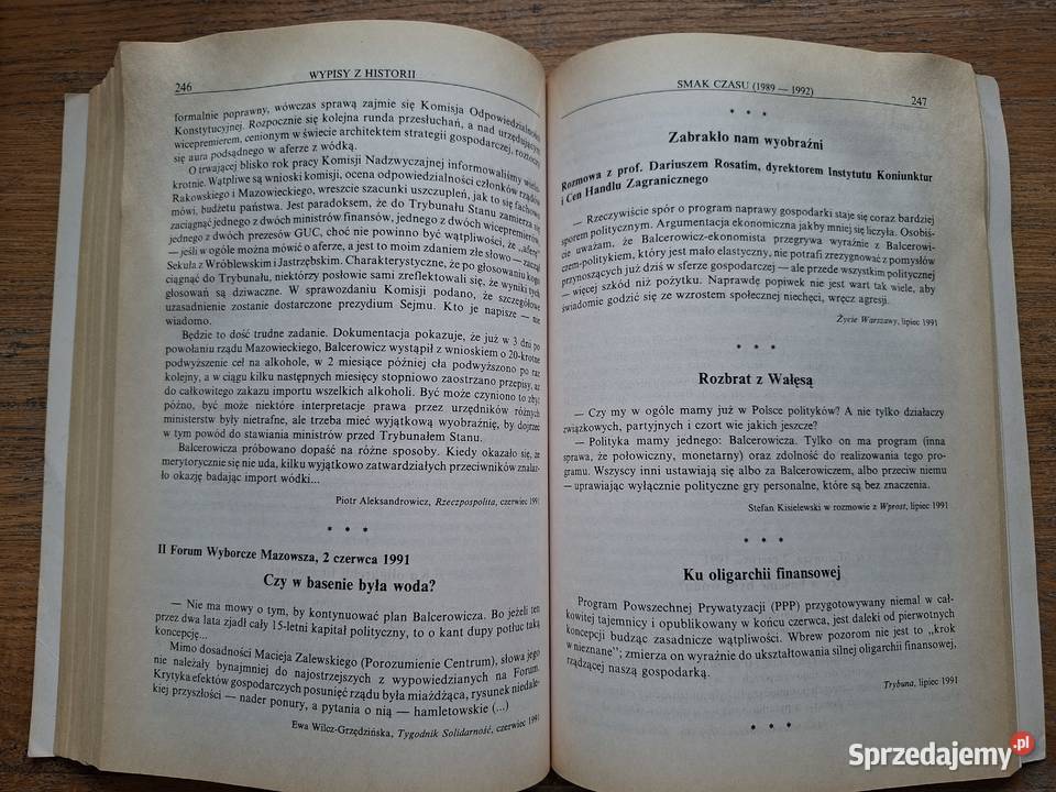 Balcerowicz 800 dni Szok kontrolowany małopolskie