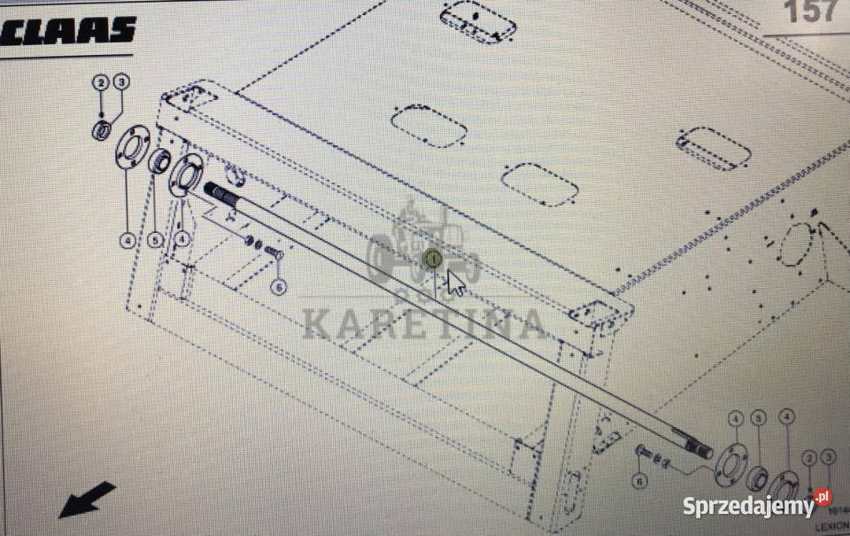 CLAAS 00 0630 408 2Claas Lexion wałek Jastrzębniki sprzedam
