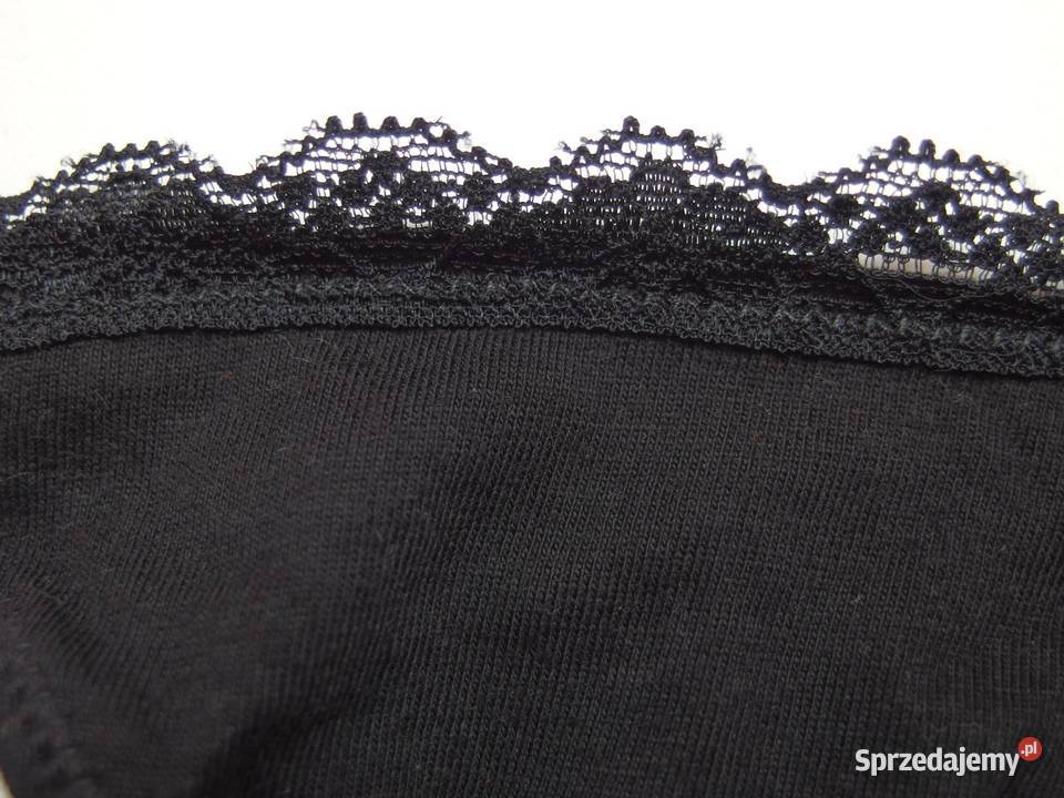 czarne stringi Hm xs 34 S 36 one size rozmiar Toruń