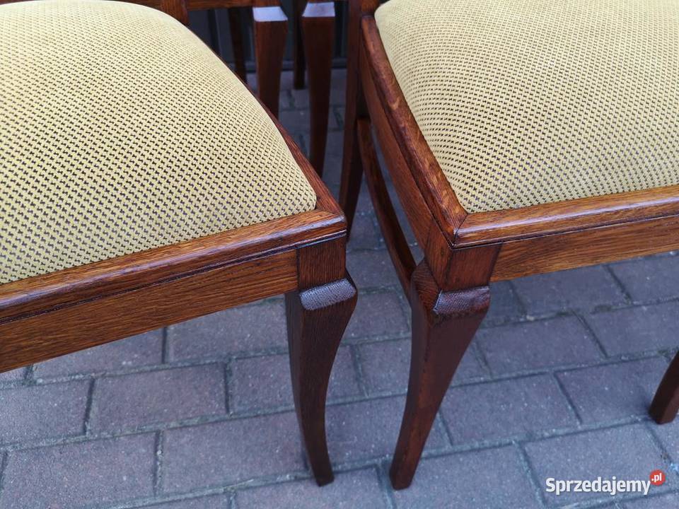Krzesła ARTDECO 6 Sztuk Lata 2030 Stare Antyk wielkopolskie Swarzędz