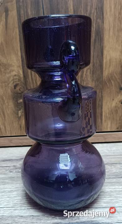 Zabytkowy kolekcjonerski wazon kobaltowy PRL Zbylitowska Góra