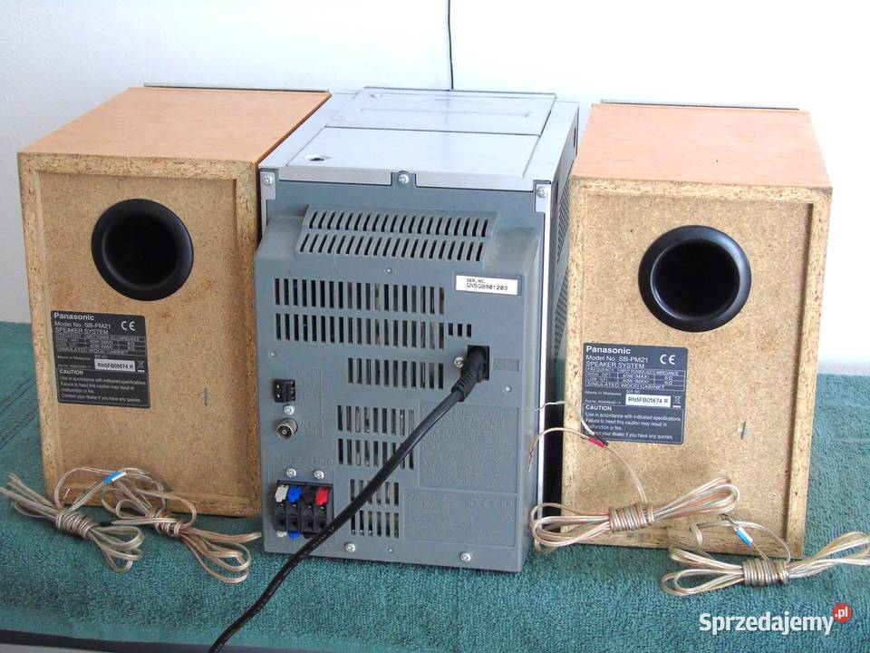 Wieża Panasonic SAPM21 kolumny CD radio RDS Jasło