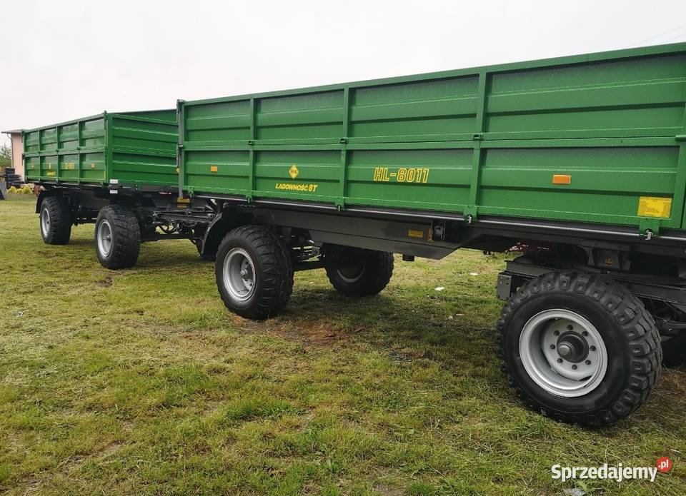 przyczepa rolnicza hl8011 dmc 12 ton 3 strony Mokra