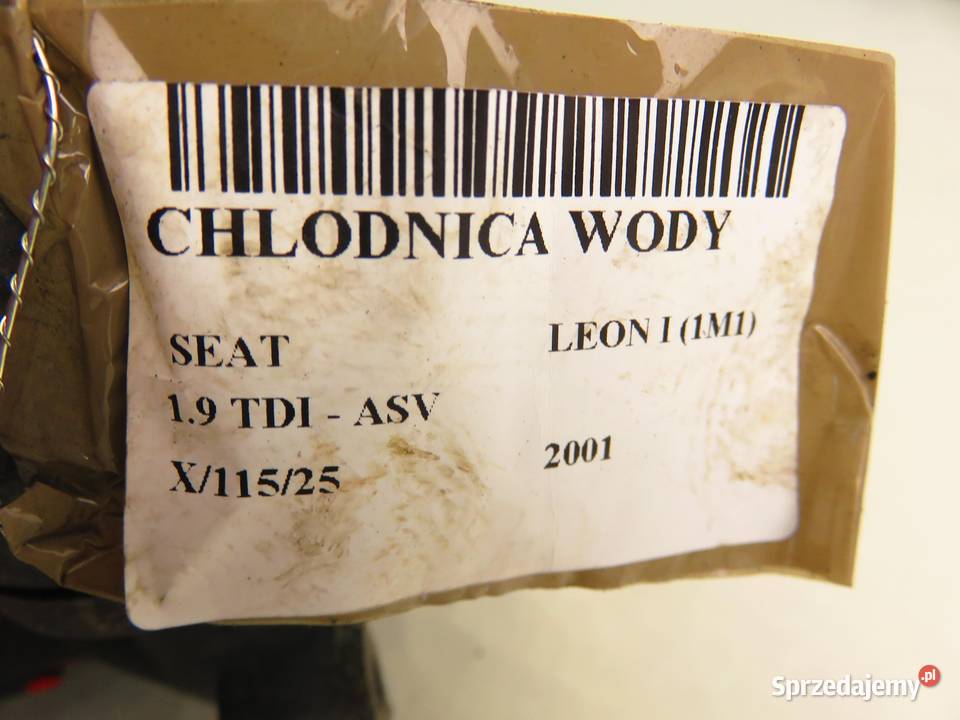 CHŁODNICA WODY SEAT LEON I 19 TDI małopolskie
