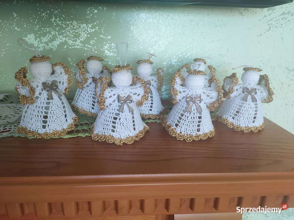 Aniołki na choinkę handmade śląskie