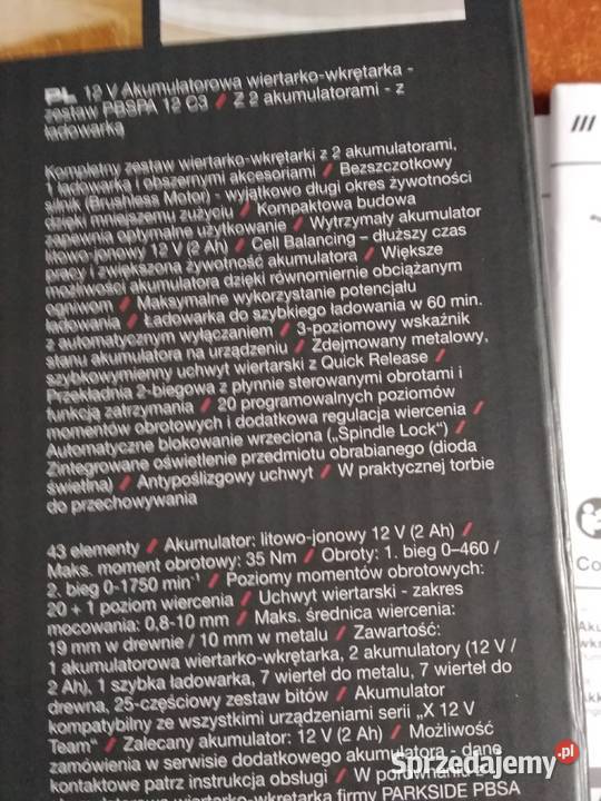 Wiertarko wkrętarka bezszczotkowa Kadzewo sprzedam
