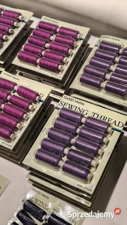 Zestaw nici do szycia 4x10 sztuk Brwinów