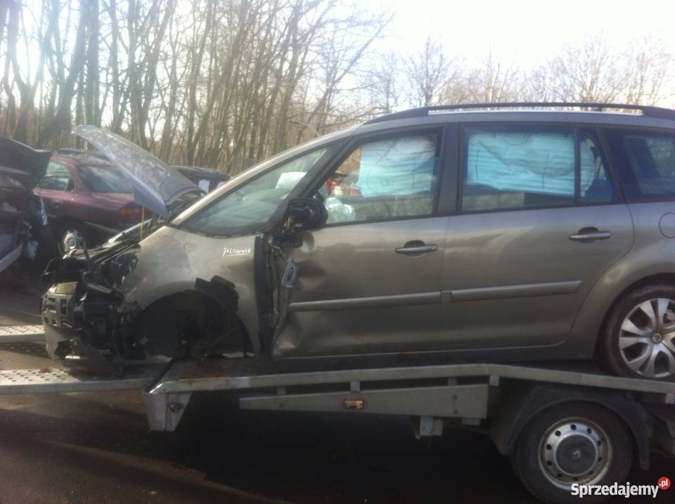sprzedam citroen c4 grand picasso uszkodzony Trzebów sprzedam