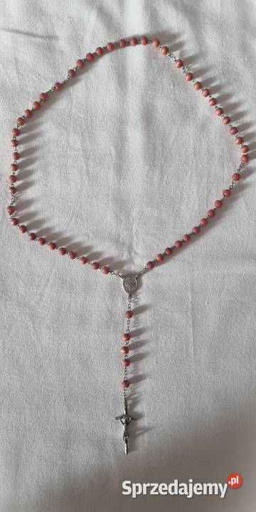 Różaniec z drewnianych koralikówpaciorków Pozostałe