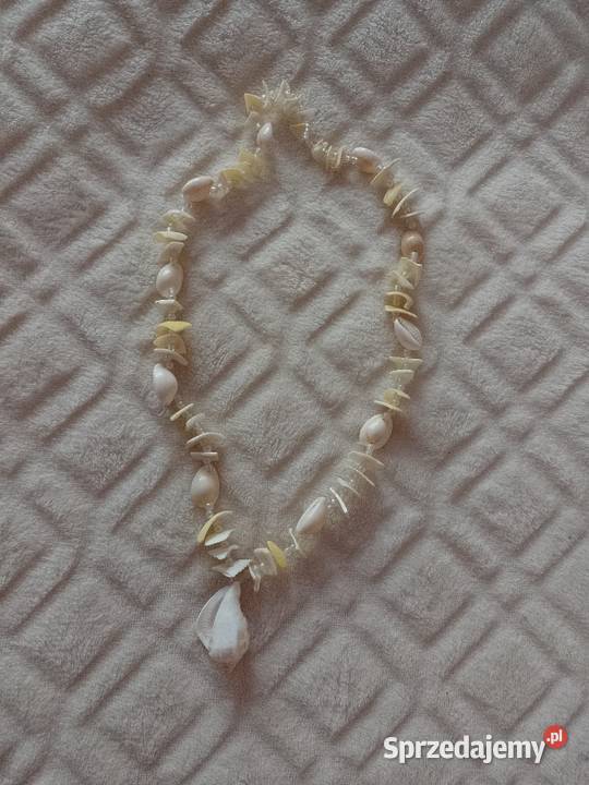 Hiszpańskie korale z Madrytu naszyjnik muszelki Kraków sprzedam