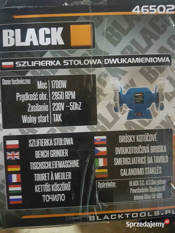 SZLIFIERKA STOŁOWA 2X KAMIEŃ 200MM 1700W z sprzedam