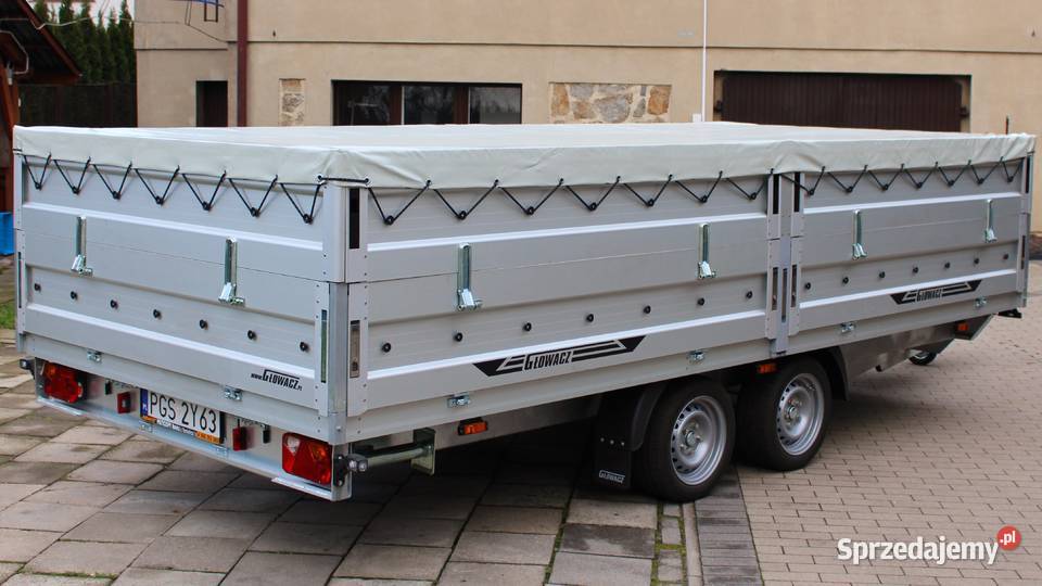 Przyczepa laweta platforma burtowa Głowacz 2024 Pogorzela