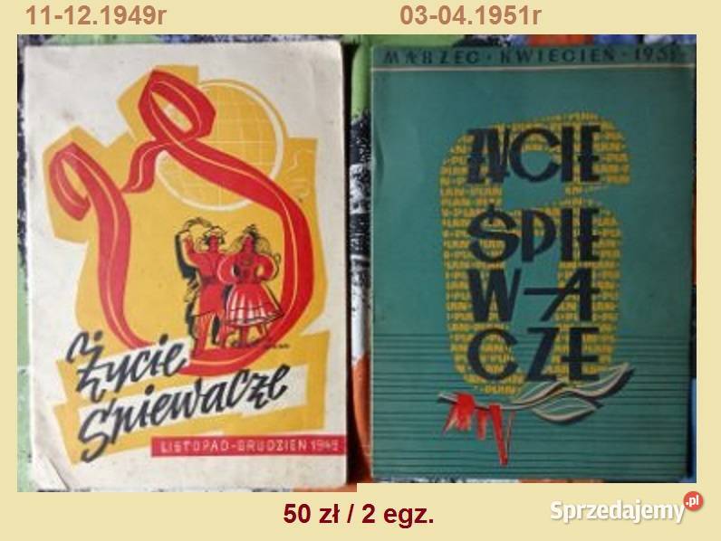 Życie śpiewacze 2 egz 11121949r 03041951r łódzkie Łódź