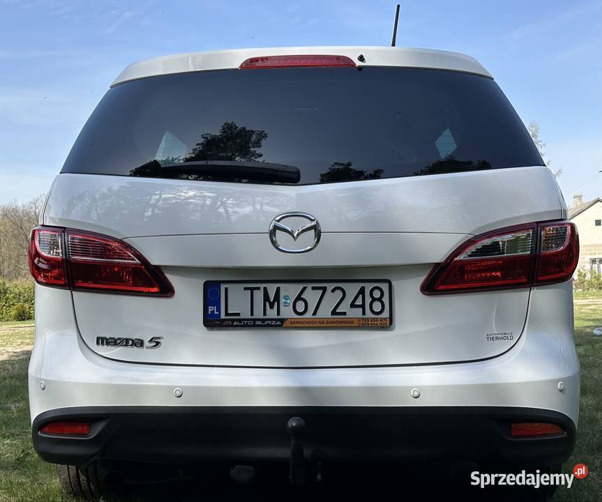 Mazda 5 16 piękna biała alufelgi hak 7 osobowa radio Bródek
