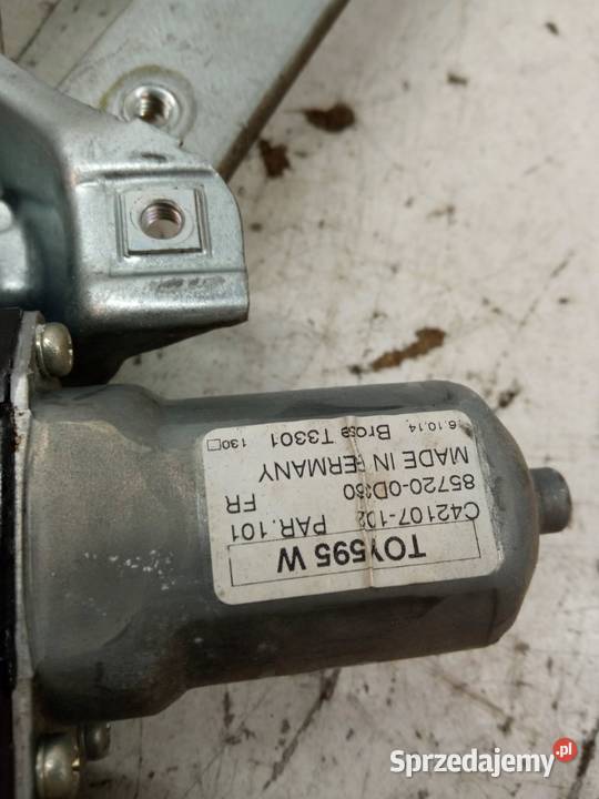 MECHANIZM SZYBY LEWY PRZÓD EU 8570202020 Toyota sprzedam