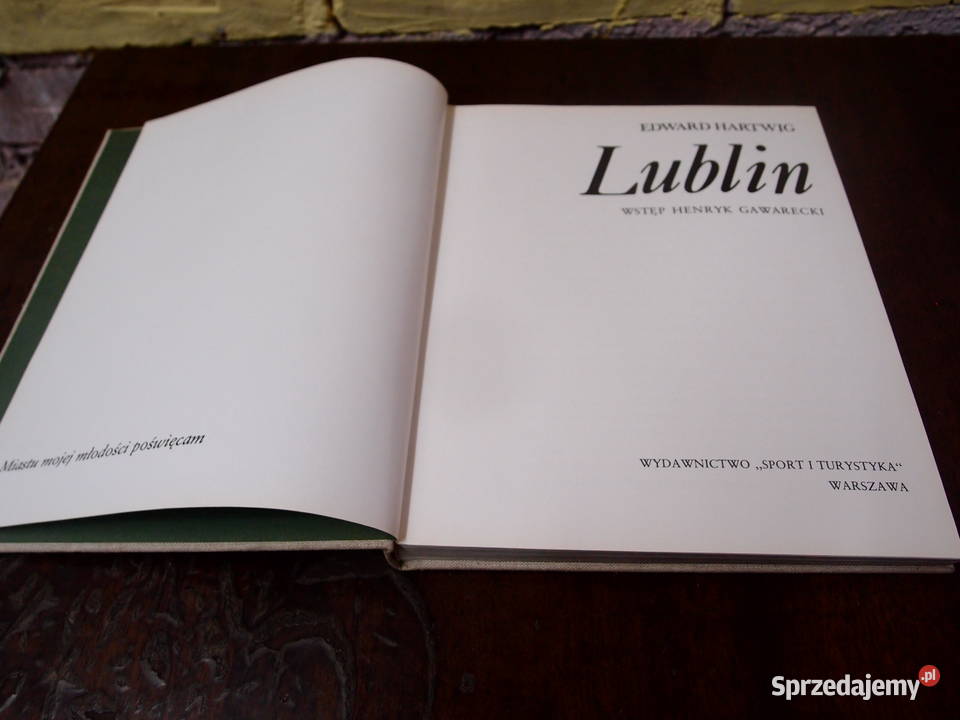 Album z PRLu Lublin E Hartwig wyd Sport i Poradniki, albumy i reportaże łódzkie Łódź