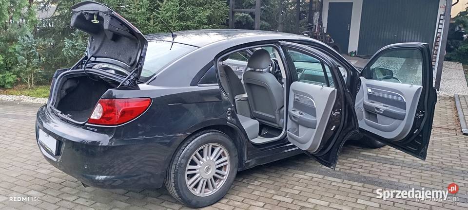 Chrysler Sebring 2008r 20 Diesel Duża Kolorowa czarny kujawsko-pomorskie Wałdowo Szlacheckie sprzedam