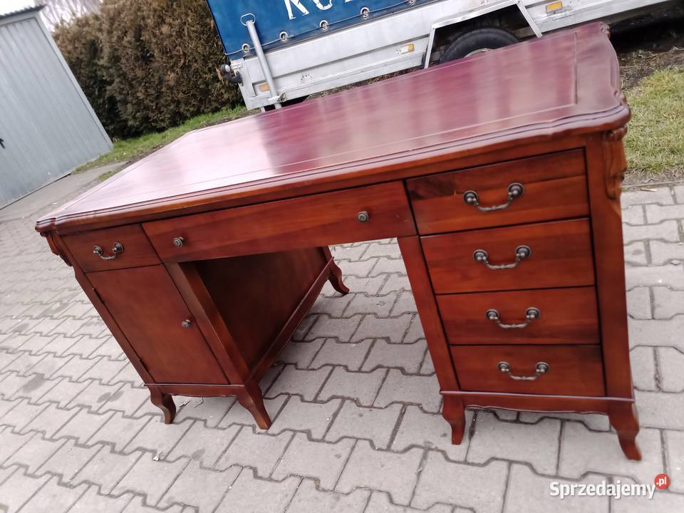 Komplet SANTIAGO 311 i Ława Dąb Skóra Bordo Kozy sprzedam