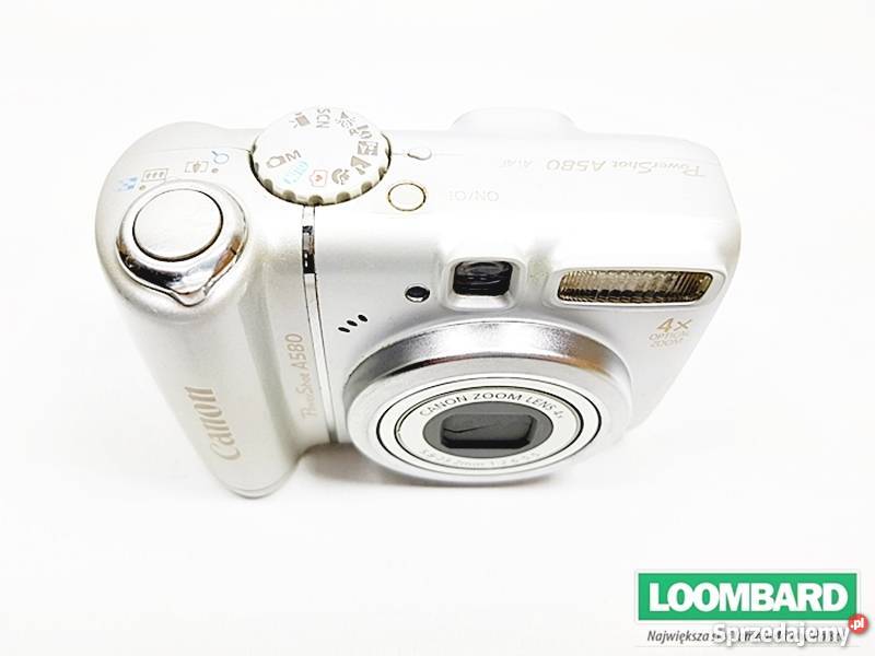 CANON POWERSHOT A580 8MPX 4X ZOOM Fotografia i Optyka Strzelin
