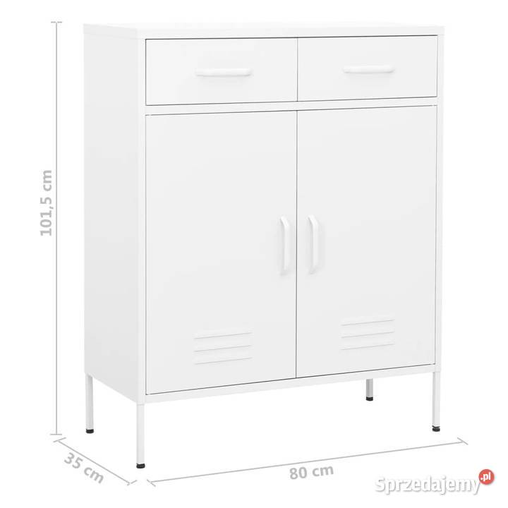 Szafka biała 80x35x1015 stalowa WM336161 mazowieckie Warszawa