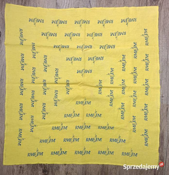 Chusta bandana zółta RMFFM Retro Zbylitowska Góra