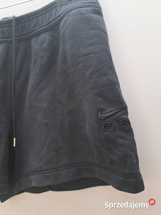Czarne spodenki Nike Air XXL wygodne bawełniane Rozmiar XXL Odzież sportowa Trąbki Wielkie