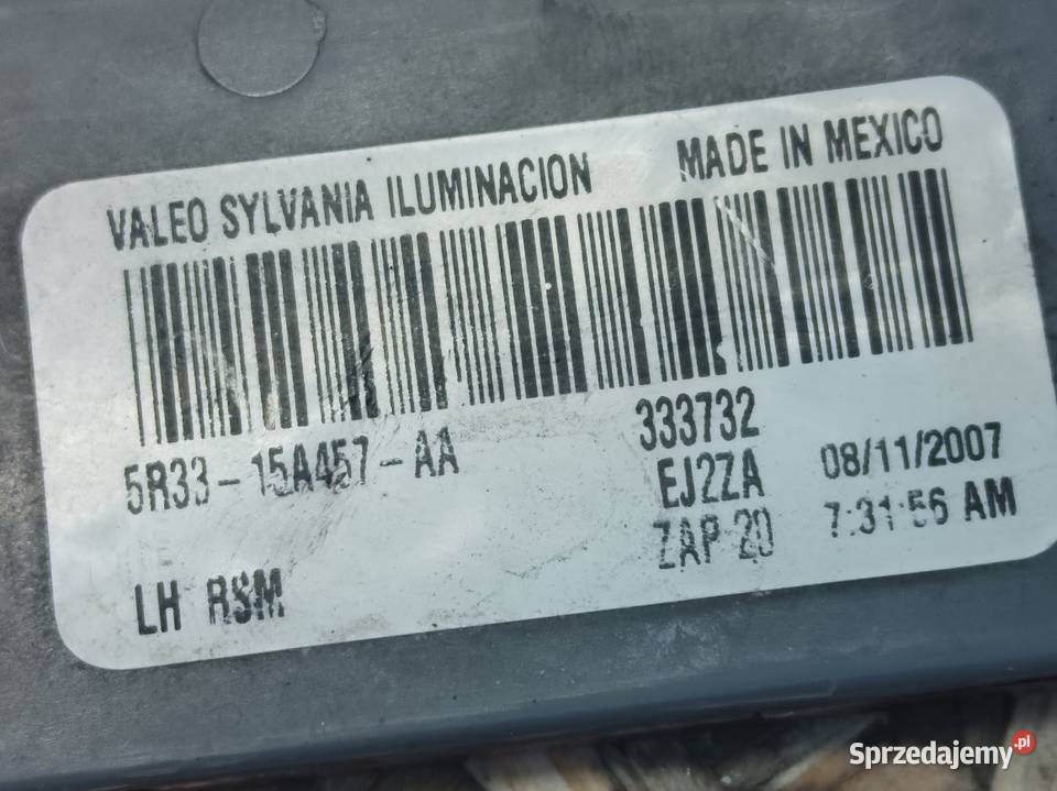 Obrysówka Odblask Lampa Zderzaka Lewy Tył Ford Pleszew