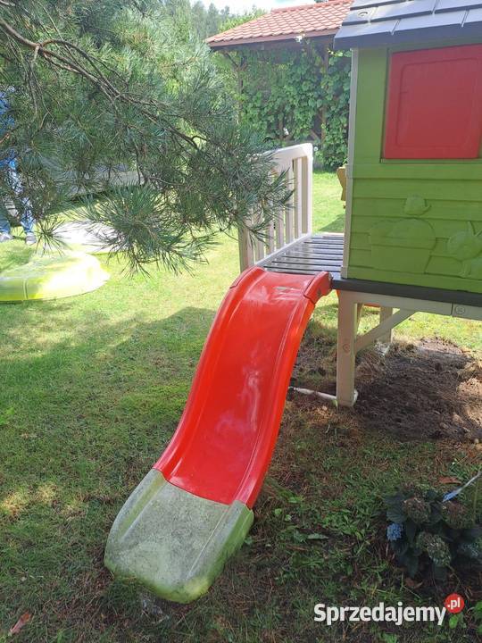 Domek plastikowy dzieci zjeżdżalnia piaskownica Sokole-Kuźnica