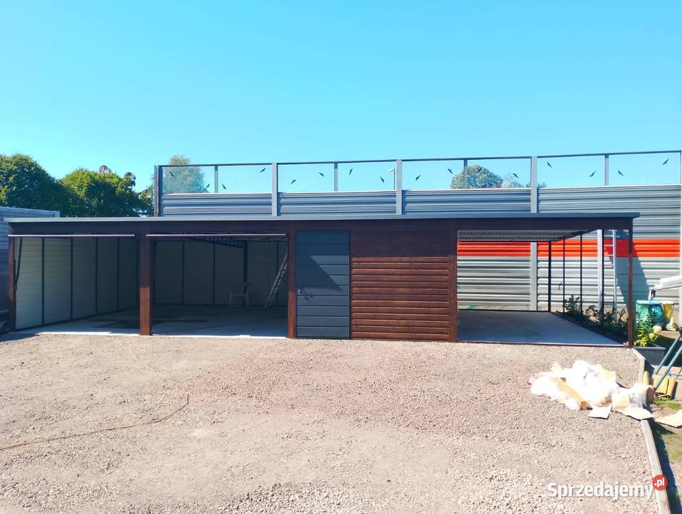 Funkcjonalny garaż blaszany 12x6 z 6m Toruń