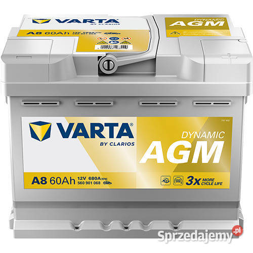 Akumulator 60Ah 680A VARTA Silver Dynamic AGM mazowieckie