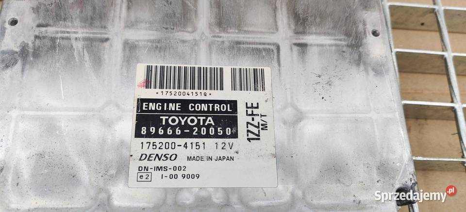 TOYOTA CELICA T230 2003 STEROWNIK MODUŁ ECU Czujniki i sterowniki Gliwice