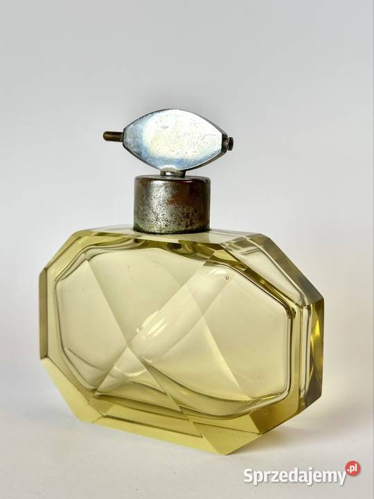 Stary flakon czeskie szkło Art Deco Warszawa sprzedam