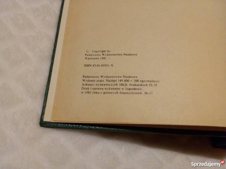 Słownik Ortograficzny Języka Polskiego PWN Rok wydania 1981 Rogoźnik