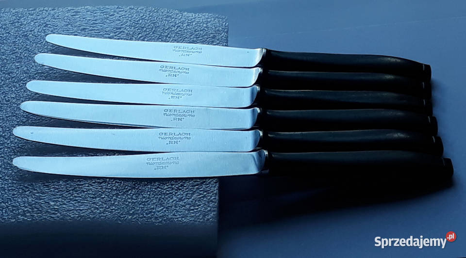 Noże obiadowe KANT BAKELIT sztućce PRL śląskie Dąbrowa Górnicza